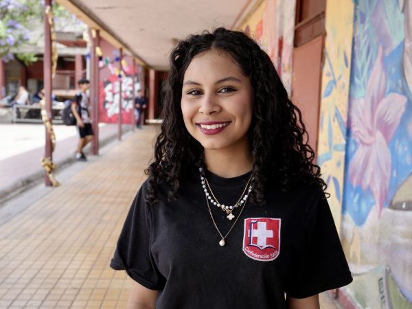 Estudiantes del Liceo Confederación Suiza durante una actividad del liceo