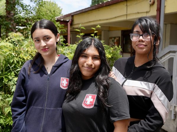 Estudiantes del Liceo Confederación Suiza durante una actividad del liceo