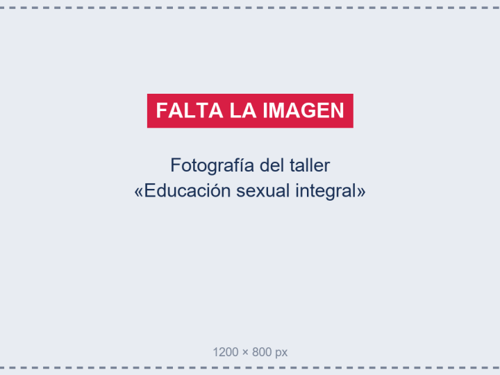 MARCADOR: falta la fotografía del taller de educación sexual integral